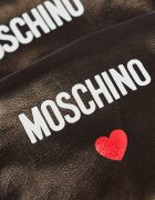 Moschino Mănuși de piele cu adaos de lână
