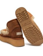 Mou Bocanci Mini Eskimo Platform | lână | piele întoarsă