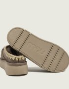 Mou Mules (încălțăminte) Bounce Clog cu adaos de lână | piele întoarsă