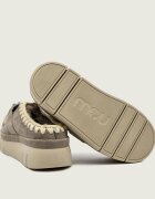 Mou Mules (încălțăminte) Bounce welt clog suede cu adaos de lână | piele întoarsă