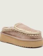 Mou Mules (încălțăminte) Clog Eskimo Platform | piele întoarsă