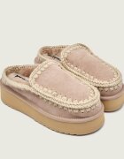 Mou Mules (încălțăminte) Clog Eskimo Platform | piele întoarsă