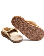 Mou Papuci de casă Full Eskimo Stitch cu adaos de lână | piele întoarsă