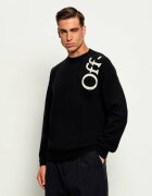 OFF-WHITE De lână pulover Vertical Bookish | Relaxed fit