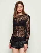 One Teaspoon Bluză CINCHED IN LADDERED | Slim Fit