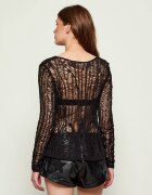 One Teaspoon Bluză CINCHED IN LADDERED | Slim Fit