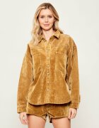 One Teaspoon Cămașă DARIA | Loose fit | catifea reiată