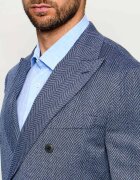 Oscar Jacobson Sacou Farris Patch | regular fit cu adaos de lână