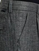 PAOLO PECORA Pantaloni | Tapered fit cu adaos de lână