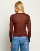 Patrizia Pepe Bluză | Slim Fit | cu adaos de mătase și cașmir
