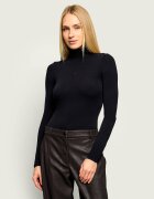 Patrizia Pepe Body | Slim Fit cu adaos de lână