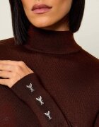 Patrizia Pepe De lână guler înalt | Slim Fit
