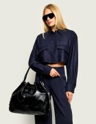 Patrizia Pepe De piele geantă shopper Horse Belt