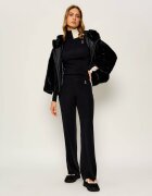 Patrizia Pepe Pantaloni de tricot | flare fit cu adaos de lână