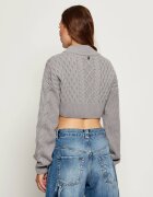 Patrizia Pepe Pulover | Cropped Fit cu adaos de lână