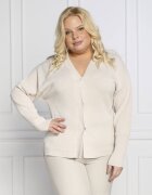 Persona by Marina Rinaldi Cardigan MOKA plus size | Regular Fit cu adaos de lână