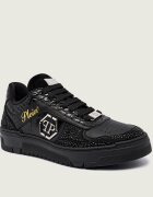 Philipp Plein Teniși din piele Mix Strass Cocco