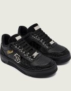 Philipp Plein Teniși din piele Mix Strass Cocco