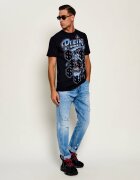 Philipp Plein Tricou Dollar Dripping Skull | regular fit