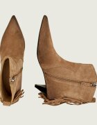 Pinko Botine cu toc Didi 01 | piele întoarsă