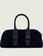 Pinko Cufăr Bowling Bag Horizontal Imitati | shearling cu adaos de piele