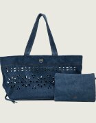 Pinko De blugi geantă shopper + borsetă CLASSIC SANGALLO