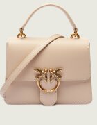Pinko De piele cufăr Love One Top Handle Mini