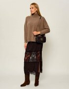 Pinko De piele geantă pe umăr Click Soft Horizontal Chain