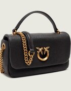 Pinko De piele geantă pe umăr Click Soft Horizontal Chain