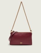 Pinko De piele geantă pe umăr Double Mini
