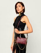 Pinko De piele geantă pe umăr Double Mini