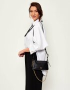 Pinko De piele geantă pe umăr Double Mini