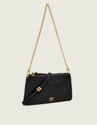 Pinko De piele geantă pe umăr Double Mini