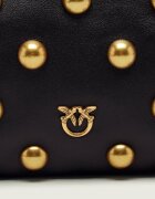Pinko De piele geantă pe umăr Double Mini Full Studs