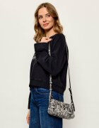 Pinko De piele geantă pe umăr Half Moon Horizontal Mini