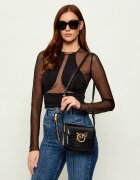 Pinko De piele geantă pe umăr Love Box