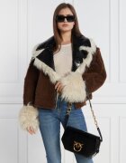 Pinko De piele geantă pe umăr Love Click Exagon Classic
