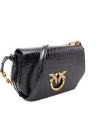 Pinko De piele geantă pe umăr Love Click Exagon Classic