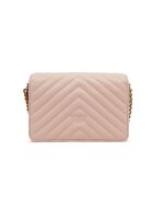 Pinko De piele geantă pe umăr Love Click Mini