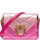 Pinko De piele geantă pe umăr Love Click Mini Big Chevron