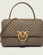 Pinko De piele geantă pe umăr Love Lady Puff