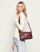 Pinko De piele geantă pe umăr Love One Classic Slouchy