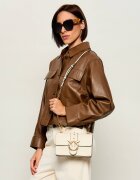 Pinko De piele geantă pe umăr Love One Mini