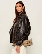 Pinko De piele geantă pe umăr Love One Pocket