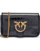 Pinko De piele geantă pe umăr Love One Pocket
