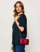 Pinko De piele geantă pe umăr Love Pocket New Buckle