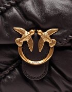Pinko De piele geantă pe umăr Love Puff Crinckle Mini