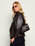 Pinko De piele geantă pe umăr Puff Mini New Buckle