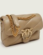 Pinko De piele geantă pe umăr Puff Mini New Buckle