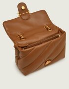 Pinko De piele geantă pe umăr Puff Mini New Buckle